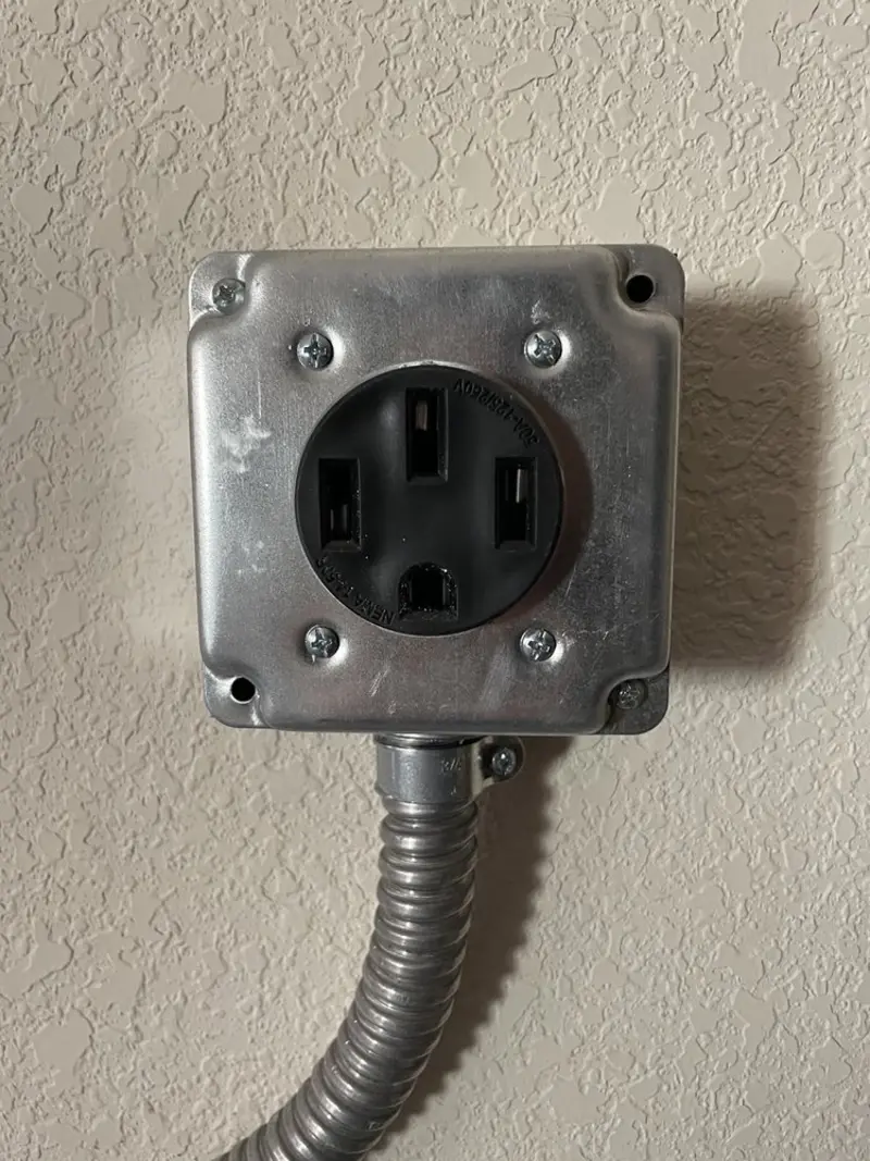 NEMA 14-50 outlet installed for Smart Home Electrical in Breaux Bridge